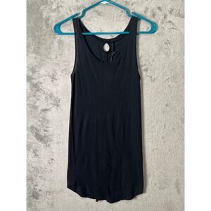 Humanoid Jadia Black Jersey Micro Mini Dress Minimalist Oraganic Cotton XS NEW‎